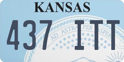 KS license plate 437ITT
