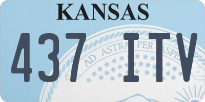 KS license plate 437ITV