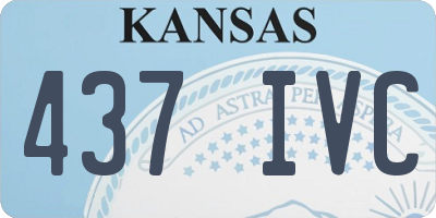 KS license plate 437IVC
