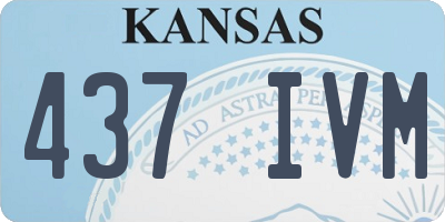 KS license plate 437IVM