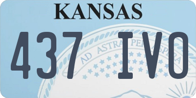 KS license plate 437IVO