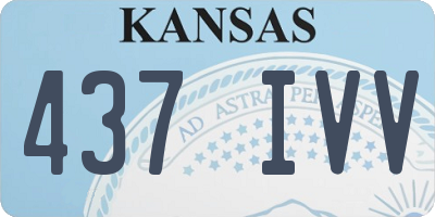 KS license plate 437IVV