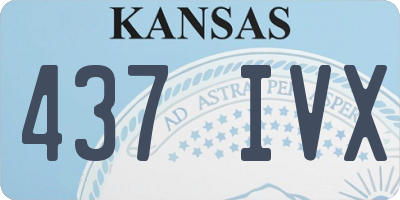 KS license plate 437IVX
