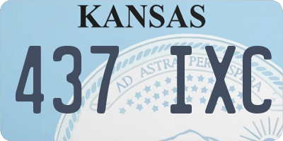 KS license plate 437IXC