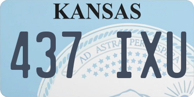KS license plate 437IXU