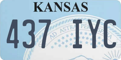 KS license plate 437IYC