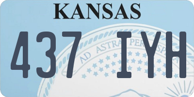 KS license plate 437IYH