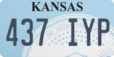 KS license plate 437IYP