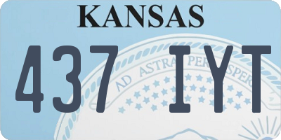 KS license plate 437IYT