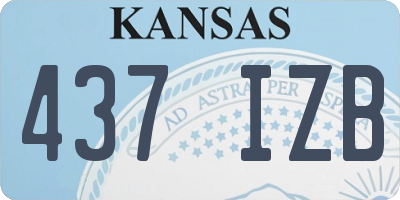 KS license plate 437IZB