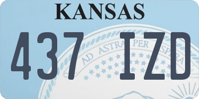 KS license plate 437IZD