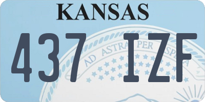 KS license plate 437IZF