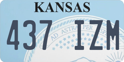 KS license plate 437IZM