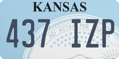 KS license plate 437IZP
