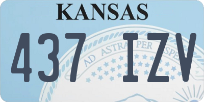 KS license plate 437IZV