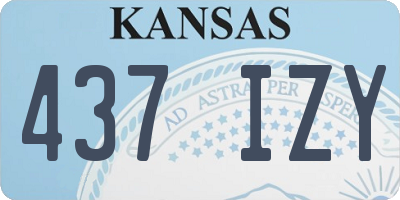 KS license plate 437IZY