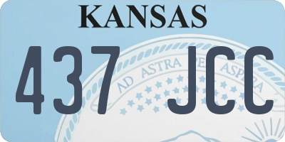 KS license plate 437JCC