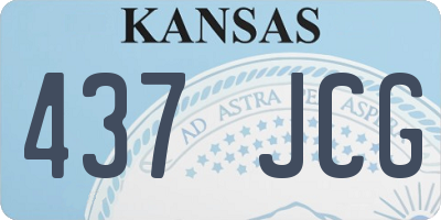 KS license plate 437JCG
