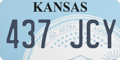 KS license plate 437JCY