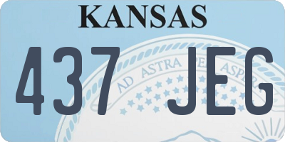 KS license plate 437JEG