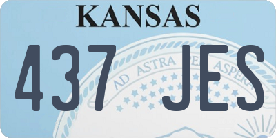 KS license plate 437JES