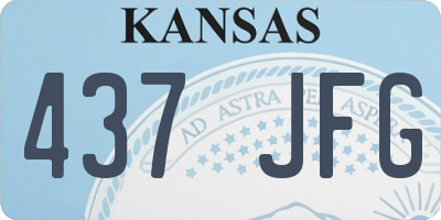 KS license plate 437JFG