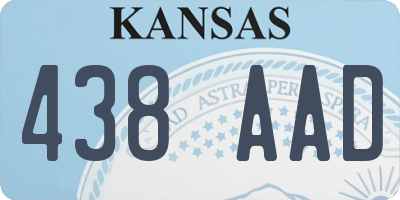 KS license plate 438AAD