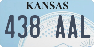 KS license plate 438AAL