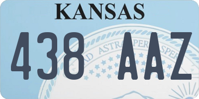 KS license plate 438AAZ