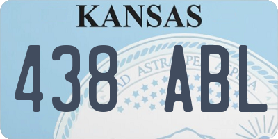 KS license plate 438ABL