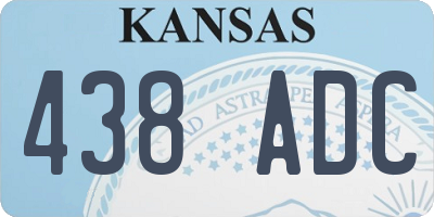 KS license plate 438ADC