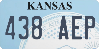 KS license plate 438AEP