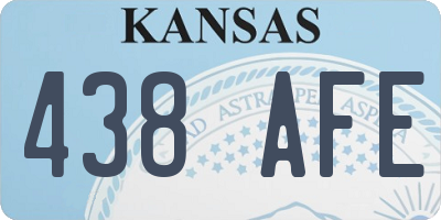 KS license plate 438AFE
