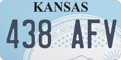 KS license plate 438AFV