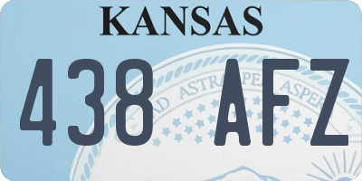 KS license plate 438AFZ