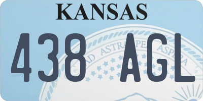 KS license plate 438AGL