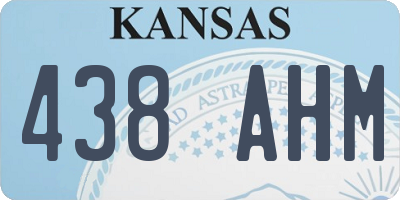 KS license plate 438AHM