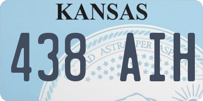 KS license plate 438AIH