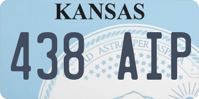 KS license plate 438AIP