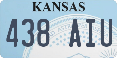 KS license plate 438AIU