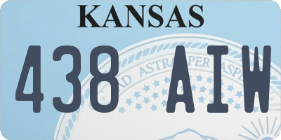 KS license plate 438AIW