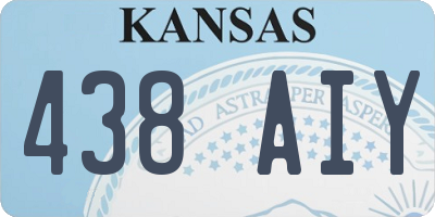 KS license plate 438AIY