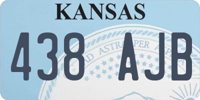 KS license plate 438AJB