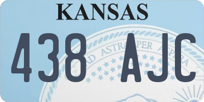 KS license plate 438AJC