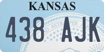 KS license plate 438AJK