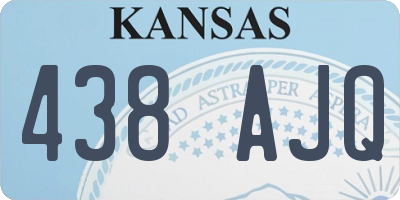 KS license plate 438AJQ