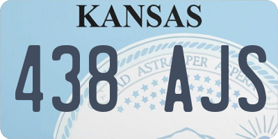 KS license plate 438AJS