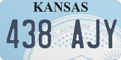 KS license plate 438AJY