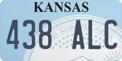 KS license plate 438ALC