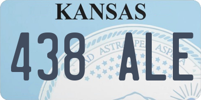 KS license plate 438ALE